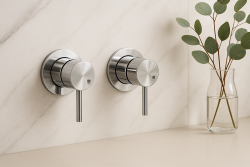 MURO TUA Nástěnná směšovací baterie s přepínacím kohoutem, chrom M1.B32.R.CR